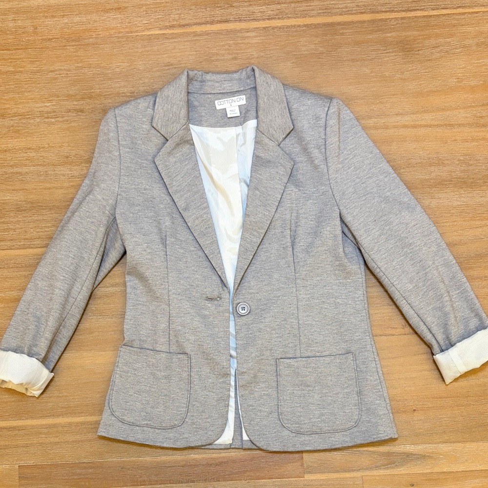 Cotton On Women's Light Gray Blazer